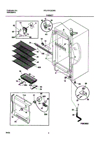 05 - Cabinet parts for Frigidaire Freezer FFU17FC5CW0 from AppliancePartsPros.com