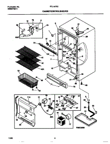 03 - Cabinet / Control / Shelves parts for Frigidaire Freezer FFU14F9CW1 from AppliancePartsPros.com