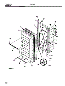 02 - Door parts for Frigidaire Freezer FFU17D9CW0 from AppliancePartsPros.com