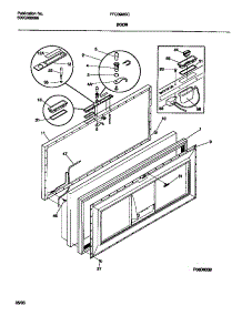 02 - Door parts for Frigidaire Freezer FFC09M5CW1 from AppliancePartsPros.com