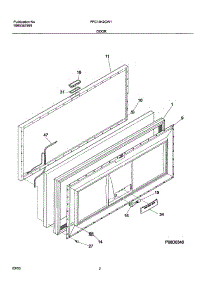 03 - Door parts for Frigidaire Freezer FFC13K2CW1 from AppliancePartsPros.com