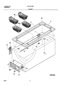 05 - Cabinet parts for Frigidaire Freezer FFC13C7AW3 from AppliancePartsPros.com
