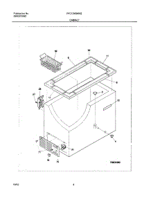 05 - Cabinet parts for Frigidaire Freezer FFC13M2AW2 from AppliancePartsPros.com