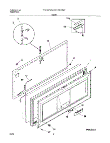 03 - Door parts for Frigidaire Freezer FFC13C7AW2 from AppliancePartsPros.com