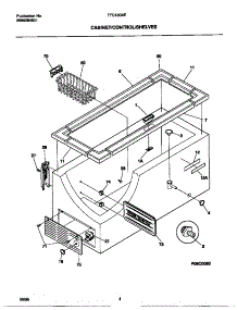 03 - Cabinet / Control / Shelves parts for Frigidaire Freezer FFC13D9EW0 from AppliancePartsPros.com
