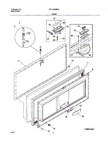 03 - Door parts for Frigidaire Freezer FFC15C8BB0 from AppliancePartsPros.com