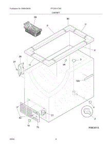 05 - Cabinet parts for Frigidaire Freezer FFC20K1CW2 from AppliancePartsPros.com
