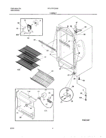 05 - Cabinet parts for Frigidaire Freezer FFU17FC3AW0 from AppliancePartsPros.com