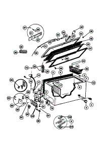 02 - Door, Cabinet, Unit parts for Frigidaire Freezer FFC15M5AW3 from AppliancePartsPros.com