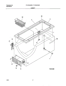 05 - Cabinet parts for Frigidaire Freezer FFC20G4AW0 from AppliancePartsPros.com