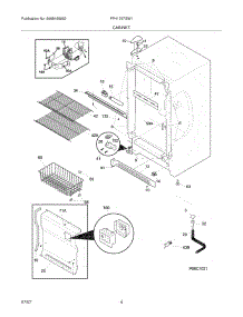 05 - Cabinet parts for Frigidaire Freezer FFH1767GW1 from AppliancePartsPros.com
