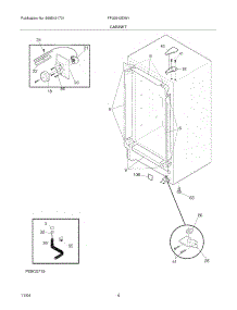 05 - Cabinet parts for Frigidaire Freezer FFU0912DW1 from AppliancePartsPros.com