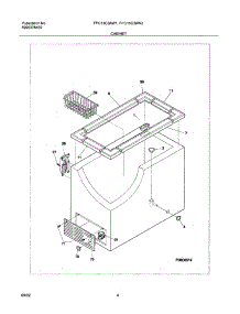 05 - Cabinet parts for Frigidaire Freezer FFC15C3AW2 from AppliancePartsPros.com
