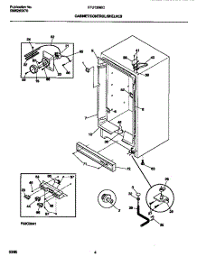 03 - Cabinet / Control / Shelves parts for Frigidaire Freezer FFU12M5CW0 from AppliancePartsPros.com