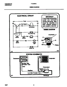 05 - Wiring Diagram parts for Frigidaire Freezer FFU09M5CW2 from AppliancePartsPros.com