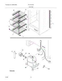 07 - System parts for Frigidaire Freezer FFU12K1DW1 from AppliancePartsPros.com