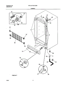 05 - Cabinet parts for Frigidaire Freezer FFU14C3AW0 from AppliancePartsPros.com