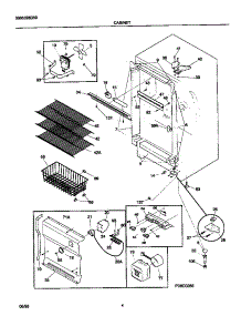 03 - Cabinet parts for Frigidaire Freezer FFU14F9GW1 from AppliancePartsPros.com