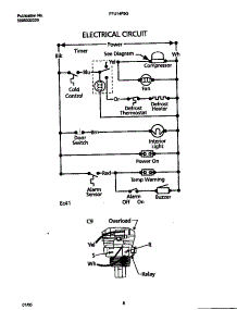 05 - Wiring Diagram parts for Frigidaire Freezer FFU14F9GW1 from AppliancePartsPros.com