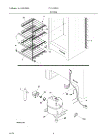 07 - System parts for Frigidaire Freezer FFU14K0DW0 from AppliancePartsPros.com