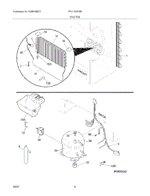 07 - System parts for Frigidaire Freezer FFU1764FW5 from AppliancePartsPros.com