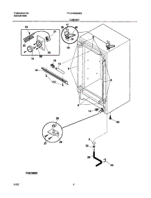 05 - Cabinet parts for Frigidaire Freezer FFU14M2AW2 from AppliancePartsPros.com