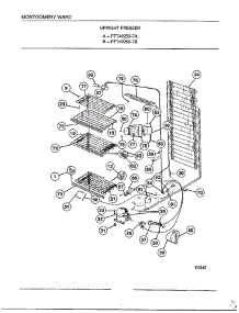 Upright Freezer Page 3 parts for Frigidaire Freezer 49259A from AppliancePartsPros.com