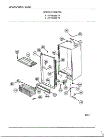 Upright Freezer Page 5 parts for Frigidaire Freezer 49259A from AppliancePartsPros.com