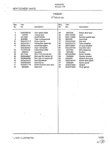 Freezer Page 2 parts for Frigidaire Freezer 49161-0A from AppliancePartsPros.com