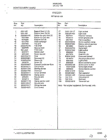 Freezer Page 6 parts for Frigidaire Freezer 49161-0A from AppliancePartsPros.com