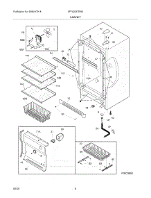 05 - Cabinet parts for Frigidaire Freezer AFFU2067EW2 from AppliancePartsPros.com