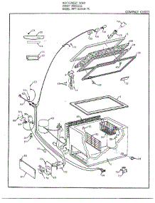Chest Freezer Assembly parts for Frigidaire Freezer 80656-7C from AppliancePartsPros.com