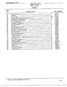 Cabinet Page 2 parts for Frigidaire Freezer 80656-7C from AppliancePartsPros.com