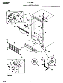 03 - Cabinet / Control / Shelves parts for Frigidaire Freezer FFU17M8CW0 from AppliancePartsPros.com
