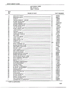 Chest Freezer Page 2 parts for Frigidaire Freezer 89456-7B from AppliancePartsPros.com