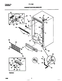 03 - Cabinet / Controls / Shelves parts for Frigidaire Freezer FFU17M8CW1 from AppliancePartsPros.com