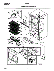 03 - Cabinet / Control / Shelves parts for Frigidaire Freezer FFU20F9CW3 from AppliancePartsPros.com