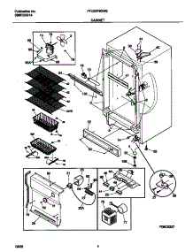 03 - Cabinet parts for Frigidaire Freezer FFU20F9GW3 from AppliancePartsPros.com