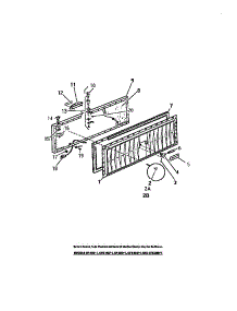 04 - Cabinet Lid parts for Frigidaire Freezer CF20DL1 from AppliancePartsPros.com