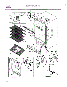 05 - Cabinet parts for Frigidaire Freezer FFU20FC4AW2 from AppliancePartsPros.com