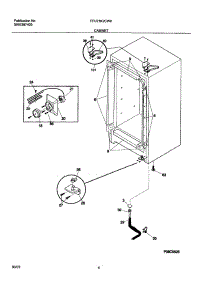 05 - Cabinet parts for Frigidaire Freezer FFU21K2CW0 from AppliancePartsPros.com