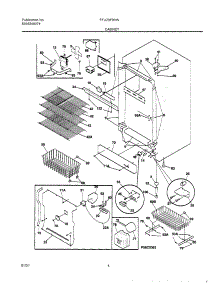05 - Cabinet parts for Frigidaire Freezer FFU20F9HW2 from AppliancePartsPros.com