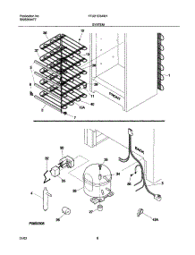 07 - System parts for Frigidaire Freezer FFU21C5AW1 from AppliancePartsPros.com