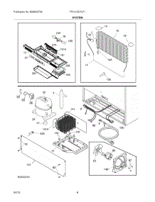07 - System parts for Frigidaire Freezer FPUH19D7LF1 from AppliancePartsPros.com