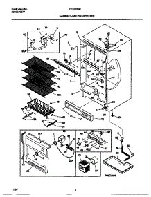 03 - Cabinet / Control / Shelves parts for Frigidaire Freezer FFU20F9CW1 from AppliancePartsPros.com