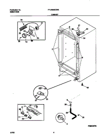 03 - Cabinet parts for Frigidaire Freezer FFU09M5GW0 from AppliancePartsPros.com