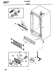 03 - Cabinet parts for Frigidaire Freezer FFU12D9GW0 from AppliancePartsPros.com