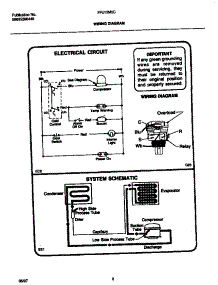 05 - Wiring Diagram parts for Frigidaire Freezer FFU12M5CW2 from AppliancePartsPros.com
