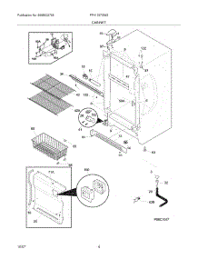 05 - Cabinet parts for Frigidaire Freezer FFH1767GW2 from AppliancePartsPros.com