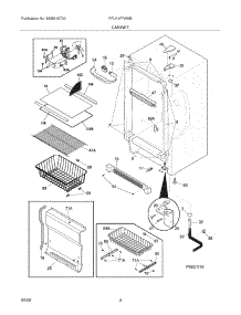 05 - Cabinet parts for Frigidaire Freezer FFU14F7HWB from AppliancePartsPros.com